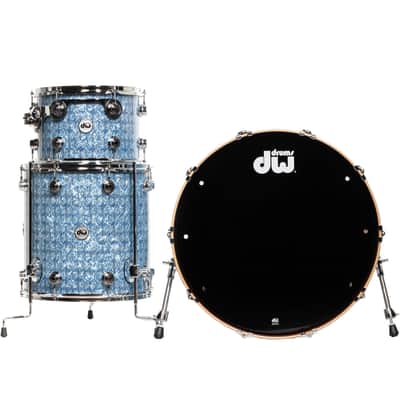 Drum Workshop Collectors Series 3-Piece Shell Kit - Blue Boa image 3