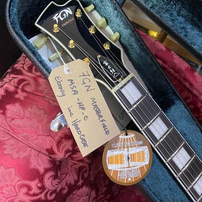 FGN MSA-HP-C Masterfield HH Semi-Hollow Body with Ebony board 2024- Ebony lacquer image 5