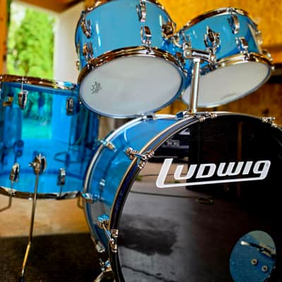Ludwig Vistalite 1970's - Blue image 12