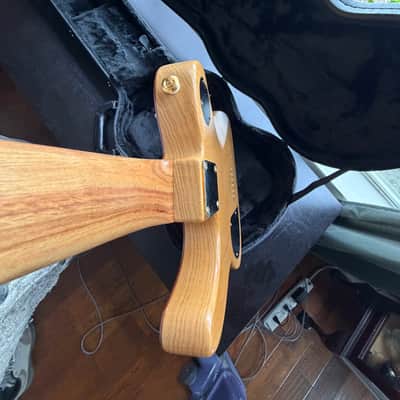 Custom Telecaster - Canary/Swamp Ash, Nitro, Gold and Lindy Fralin P-92s image 4