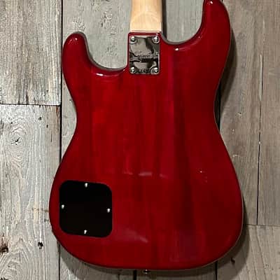 New Squier Paranormal Strat-O-Sonic - Crimson Red Transparent, Wicked Cool Guitar! Pro Set Up and Fast Free Shipping! image 9
