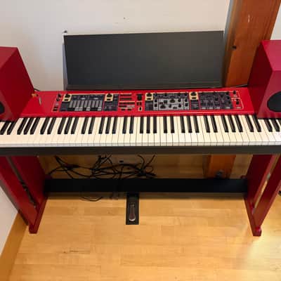 Nord Stage Classic 88 Revision B, Nord Stage Wood Stand, Nord Piano Monitors, Nord Music Stand Package