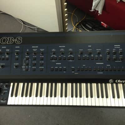 Oberheim OB-8 61-Key 8-Voice Synthesizer 1983 - Blue with Wood Sides