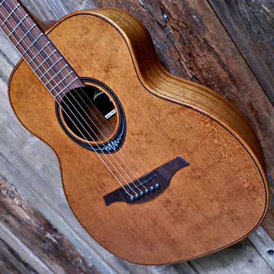 LAG Bluewave TBW1TE-BRW - Travel Guitar - Vintage Brown image 2