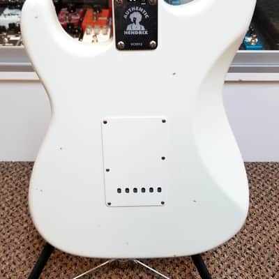 used 2018 Fender Custom Shop Jimi Hendrix Voodoo Child Strat Journeyman Relic in Olympic White, Excellent Condition with OHSC & Paperwork! stratocaster image 13