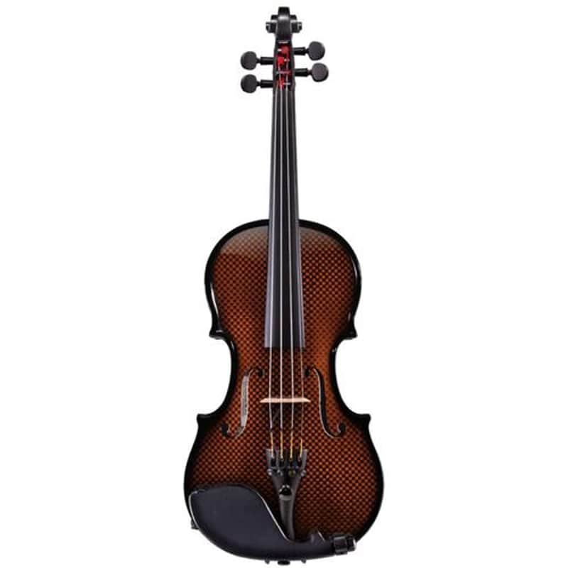Glasser Carbon Composite Acoustic Electric Violin 4/4 size 4-String Orange image 1