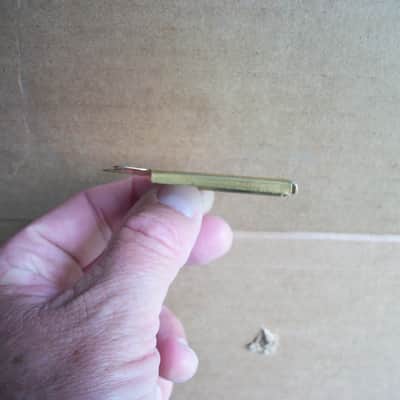 Gibson F5 60s  gold mandolin tailpiece cover image 14