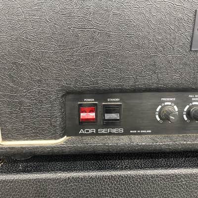 Laney AOR Pro Tube Lead 100 Series Head with Sonic 4x12 cab loaded with Celestion g12k-85 1980's Half Stack image 6