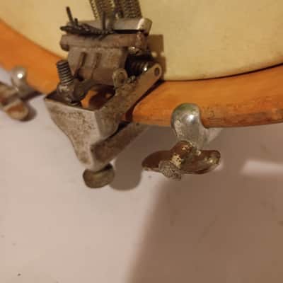 Leedy Rare early parallel strainder snare drum single tension 1910s Bild 8