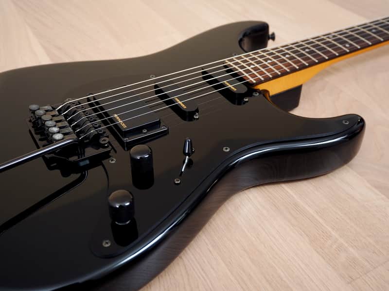 1989 Fernandes FST-50 The Function HSS Electric Guitar Black Japan