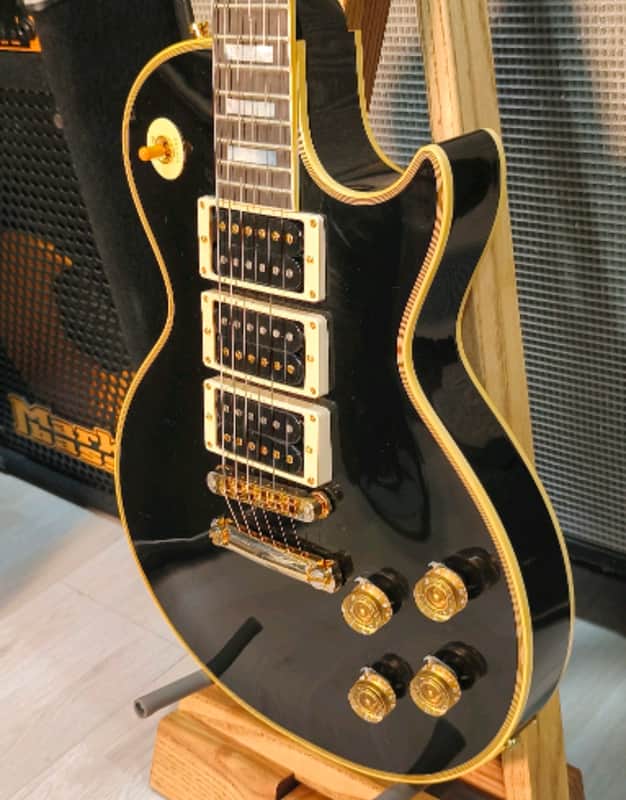 Gibson Custom Shop Peter Frampton "Phenix" Inspired Les Paul Custom Ebony VOS image 1