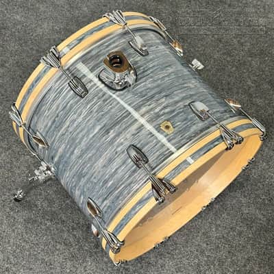 Ludwig Classic Maple 3pc Jazz Drum Set Vintage Blue Oyster image 4