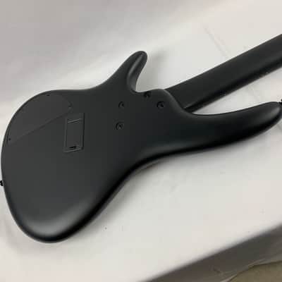 Ibanez SRMS625EX Iron Label Multi-Scale 5-String Bass Guitar Black Flat B-Stock image 17