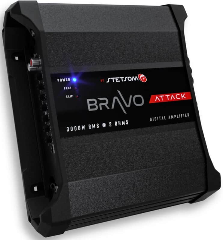 Stetsom BRAVO ATTACK 3000 Watts RMS 2-Ohms Mono Full-Range Digital Car Audio Amplifier image 1
