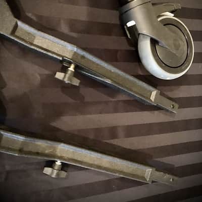 Adams Set of Three (3) Legs With Wheels & Brakes to an Adams Robert Van Sice 4.6 Oct Marimba-Excellent image 3