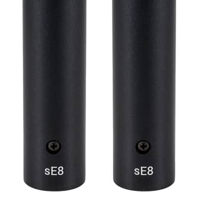 Pair Se Electronics sE8 Omni All Metal Recording Microphones w/Gold Plated XLR image 1