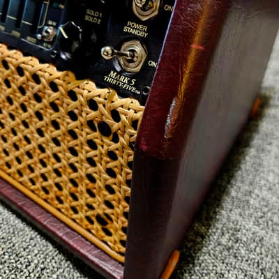 *Rare* Wicker & Wine Mesa Boogie Mark V 35W Head w/footswitch image 7