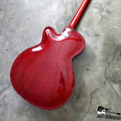 RARE Julio Giulietti  Model A2 Italian Semi-Hollow Jazzbox Electric Guitar w/ OHSC! (1962, Cherry) image 19