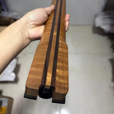 Roasted Tiger Maple Headless Guitar Neck, 22 Frets, Rosewood Fingerboard image 2