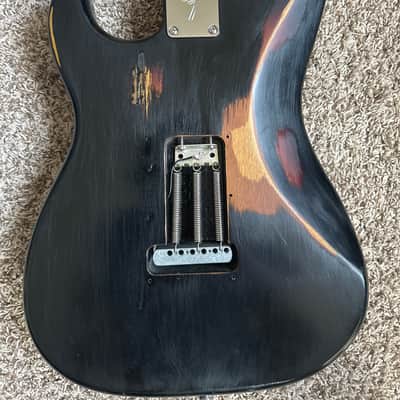 Squier Partscaster 2000s - Black refinish over sunburst image 6