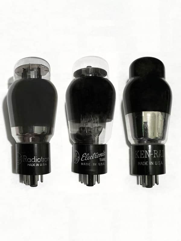 6L6 LOT of 3 Tubes KEN RAD, GE, RCA Radiotron Vintage Test NOS image 1