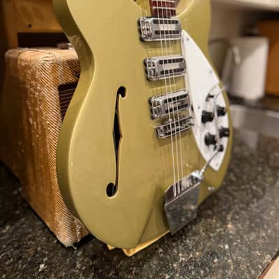 1964 Rickenbacker 345S Export Rose Morris | Desert Gold | Near Mint | Toaster Top | Townshend Spec w/ OHSC image 2