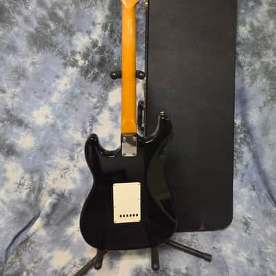 Vintage RARE 1974 Greco SE500B Black Strat Style Electric Guitar Maxon Pickups New Strings Pro Setup New Hard Shell Case image 12