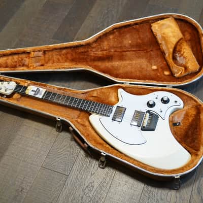 1970's Ovation Breadwinner Electric Guitar White + OHSC image 24