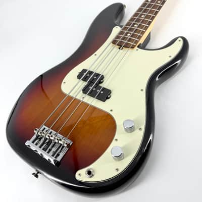 2017 Fender American Professional Precision Bass - 3 Tone Sunburst image 2