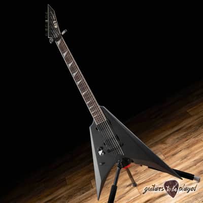ESP LTD Vulture LH Left-Handed Black Satin Electric Guitar | Reverb
