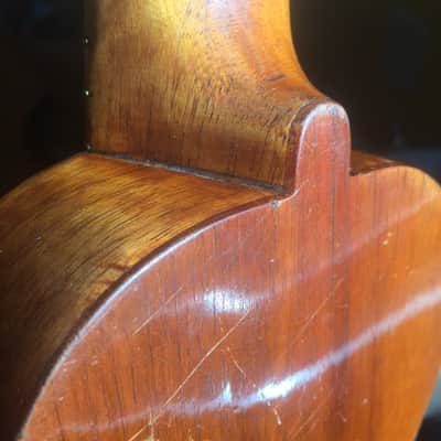 Manuel Nunes Soprano Ukulele circa 1915 flamed golden koa image 14