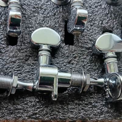 Vintage Grover Mini Rotomatic Tuners - 6 in-Line Right Hand Tuners 18:1 Ratio Tuning Machines image 3