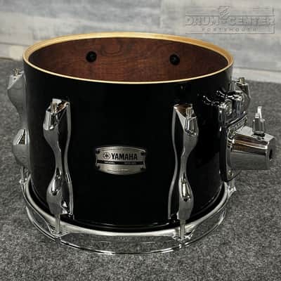 Yamaha Recording Custom 5pc Drum Set 22/10/12/14/16 Solid Black image 6