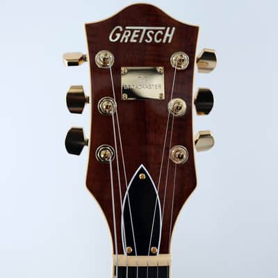 Gretsch Broadkaster Jr. LX Figured Center Block Semi-Hollow Guitar w/ String-Thru Bigsby & Hardshell Case - Caramel Dawn image 5