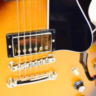 2021 Gibson ES-335 Gloss Semi-Hollowbody Electric Guitar, Vintage Burst w/ Case image 6