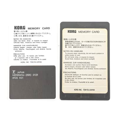Korg M1 Brass Card MSC-011 + MPC-011 Memory Card + PCM Data Set with Sleeve image 3