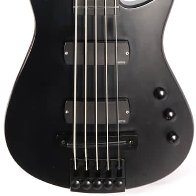 NS Design NXT5a Radius Black Satin Electric Bass Guitar w/ Gig Bag & Accessories image 3