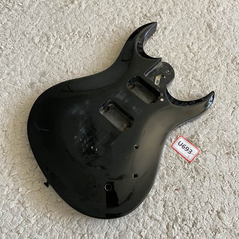 HH Black Electric Guitar Basswood Body DIY Project image 1