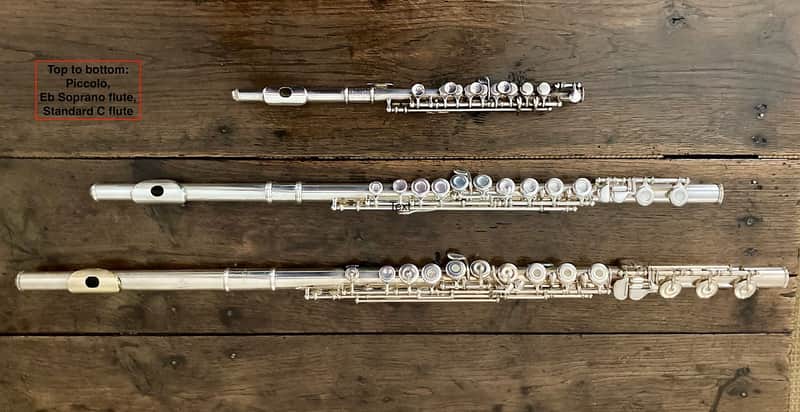 Armstrong Eb flute, RARE "Soprano Flute" silver image 1