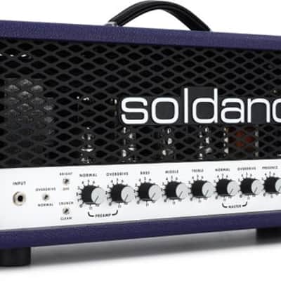 Soldano SLO-100 Super Lead Overdrive 100-watt Tube Head - Purple Tolex with Metal Grille image 2