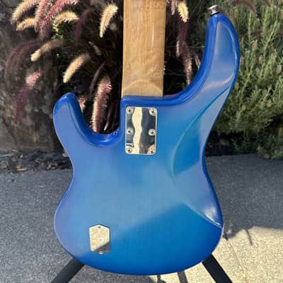 Ernie Ball Music Man 1989 5-H StingRay 5 5-String Bass w/ Original Case - Rare Color Blue Burst (Pre-Owned) image 4