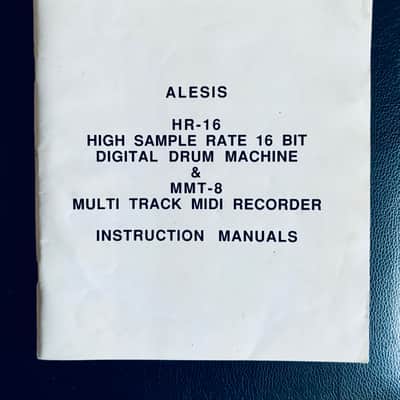 Alesis HR-16 Drum Machine & MMT-8 - Manual
