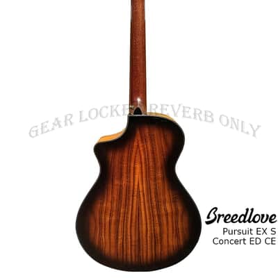 Breedlove Pursuit Exotic S Concert Edgeburst CE Solid Koa guitar image 5