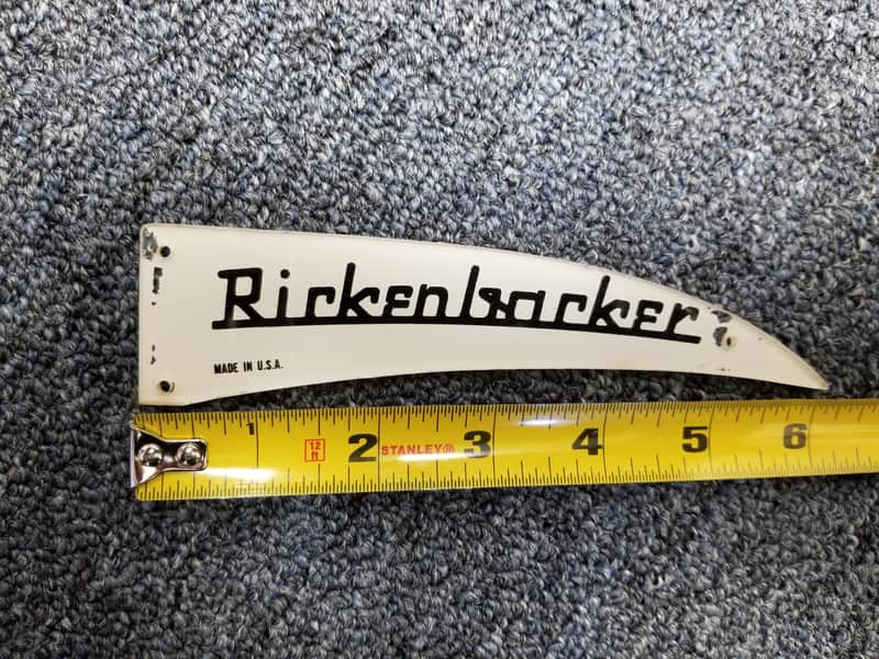 Rickenbacker TRC Truss Rod Cover #2 White image 1