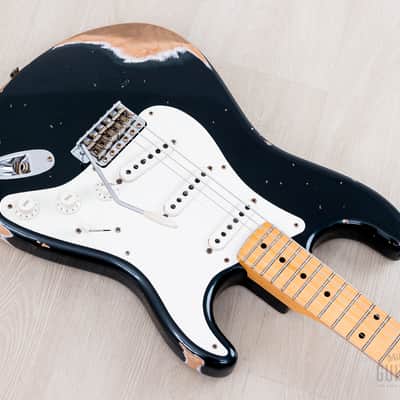 2022 Fender Custom Shop Wildwood 10 Limited Edition 1957 Stratocaster Heavy Relic Dark British Racing Green, Featherweight image 9