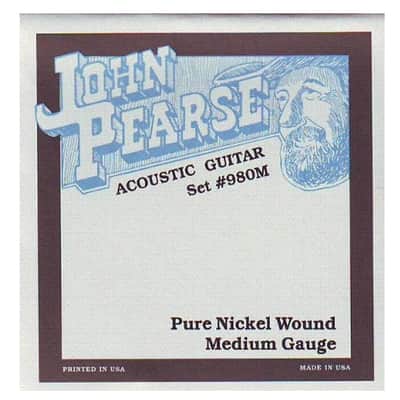John Pearse Acoustic Strings Pure Nickel Medium 13-57 (3 Pack Bundle) image 2