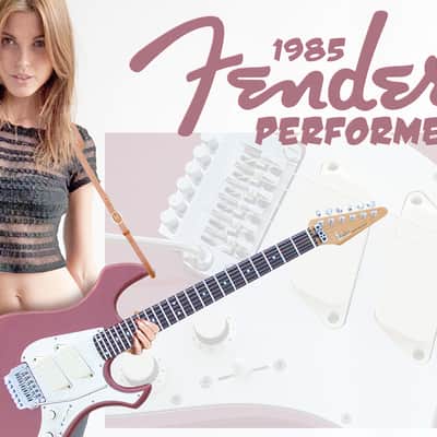 Fender Performer 1985 Burgundy Mist MIJ Made in Japan System One Tremolo OHSC Trem Arm included image 12