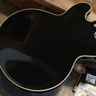 2022 Gibson Custom Shop '59 ES-355 Reissue Semi-Hollow Electric Guitar Ebony + COA OHSC image 13