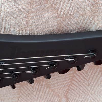 Ibanez RGRTB621-BKF Iron Label 2022 - Flat Black image 5