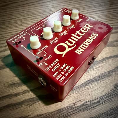 Quilter InterBass 45-Watt Bass Amp Pedal/Head - Red image 4